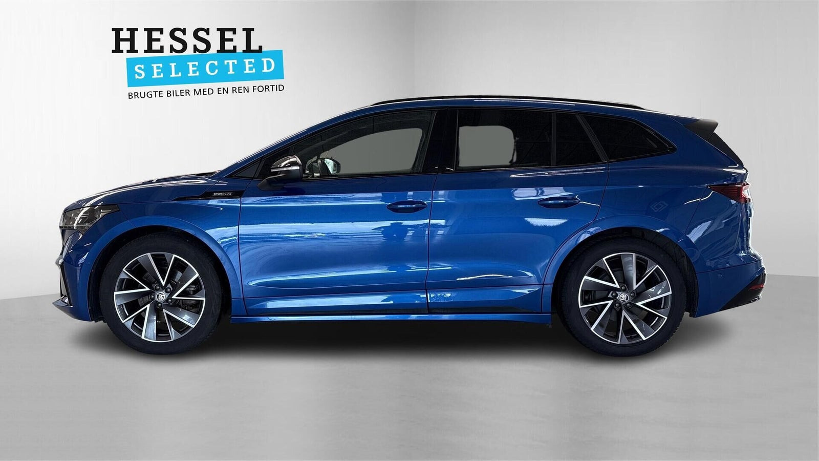 Blå Skoda Enyaq fra 2022