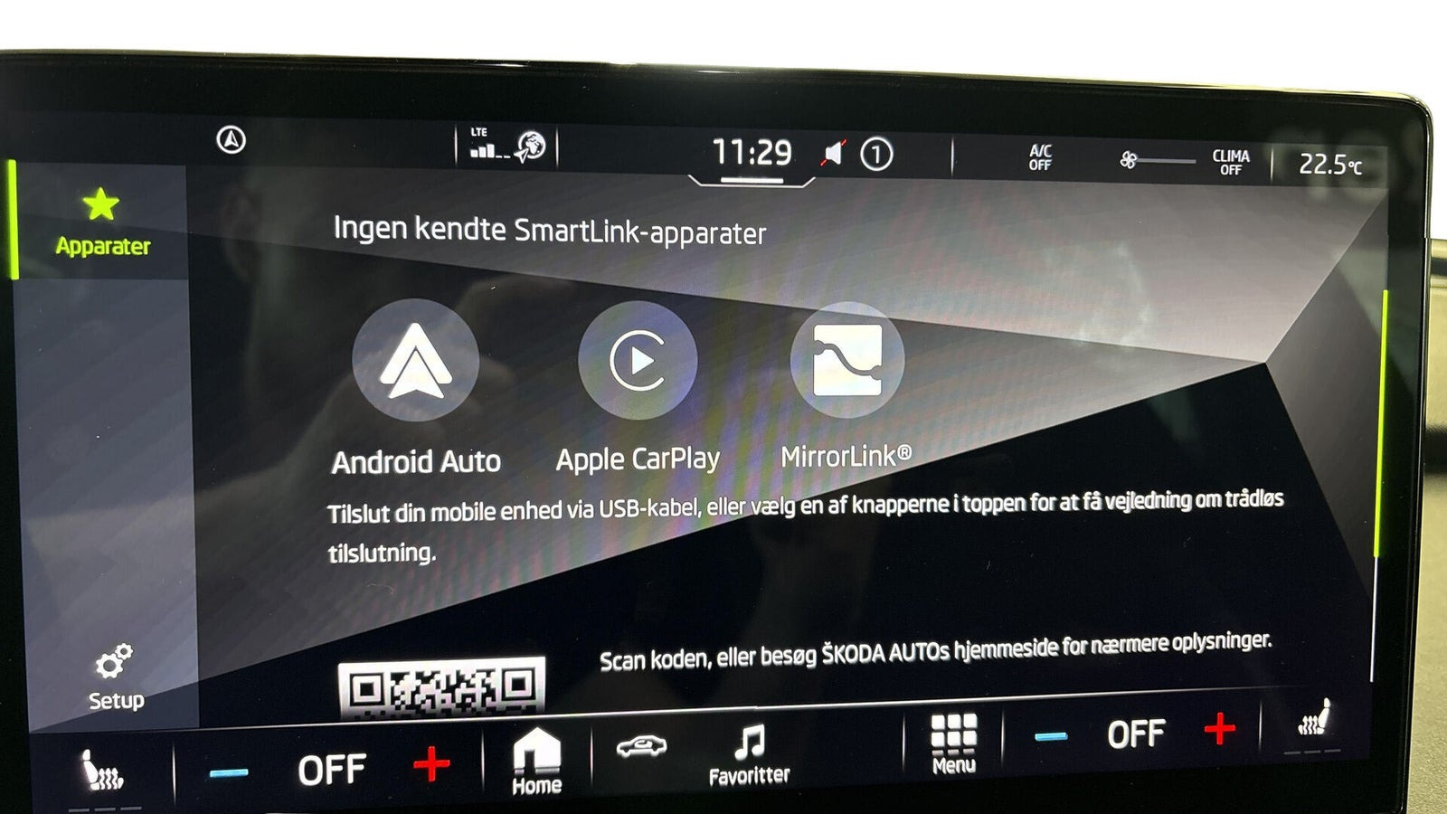 Blå Skoda Enyaq fra 2022