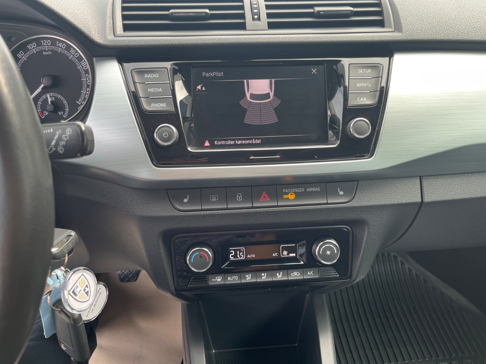 Grå Skoda Fabia fra 2020