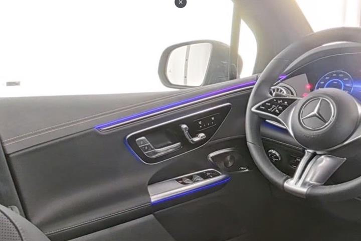 Sort Mercedes EQE350 SUV fra 2025