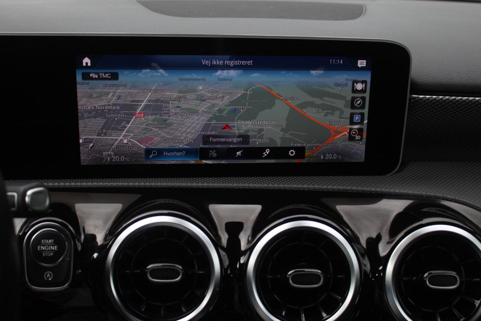 Sort Mercedes A200 fra 2019