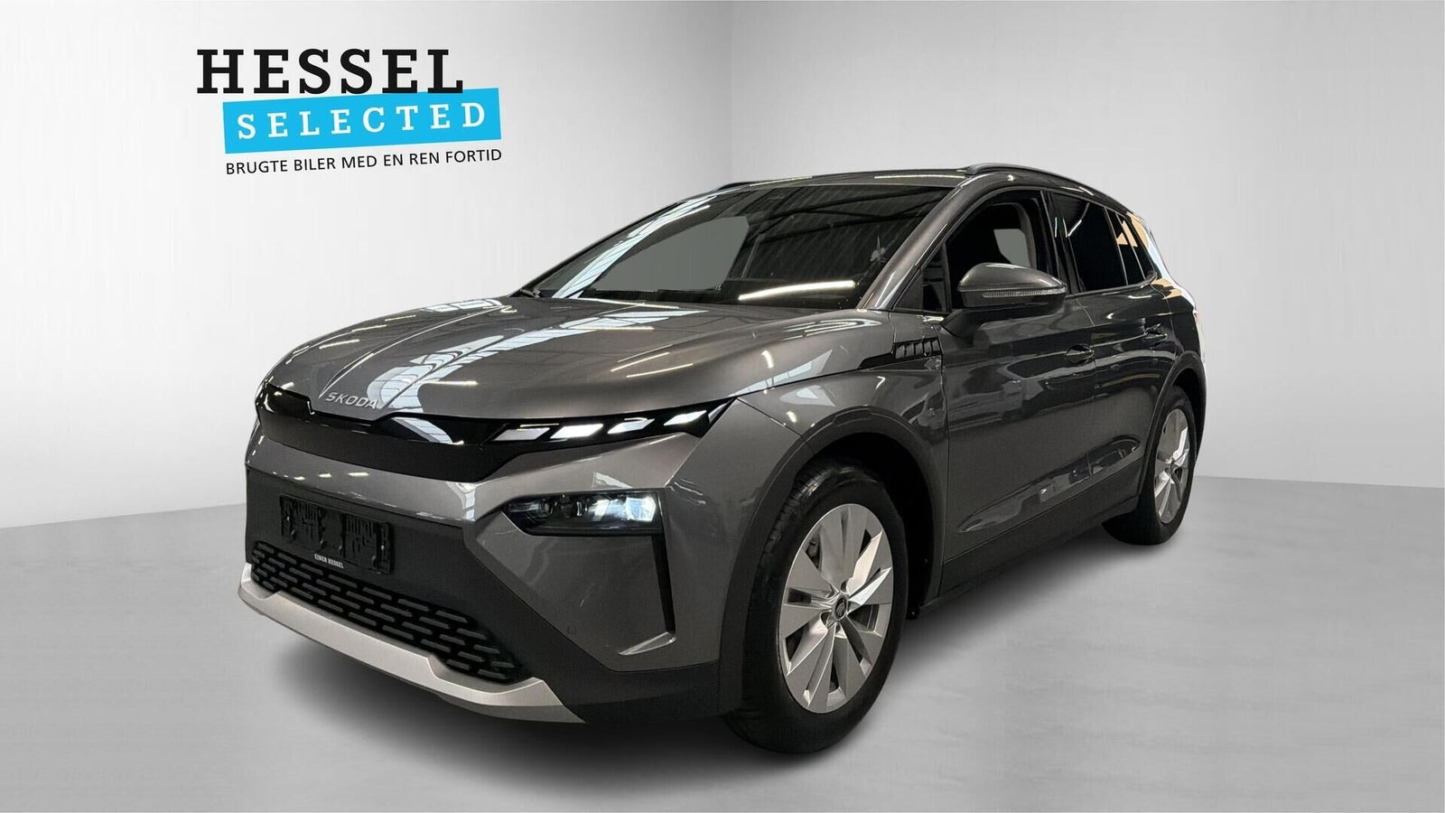 Hvid Skoda Elroq fra 2026 set udefra