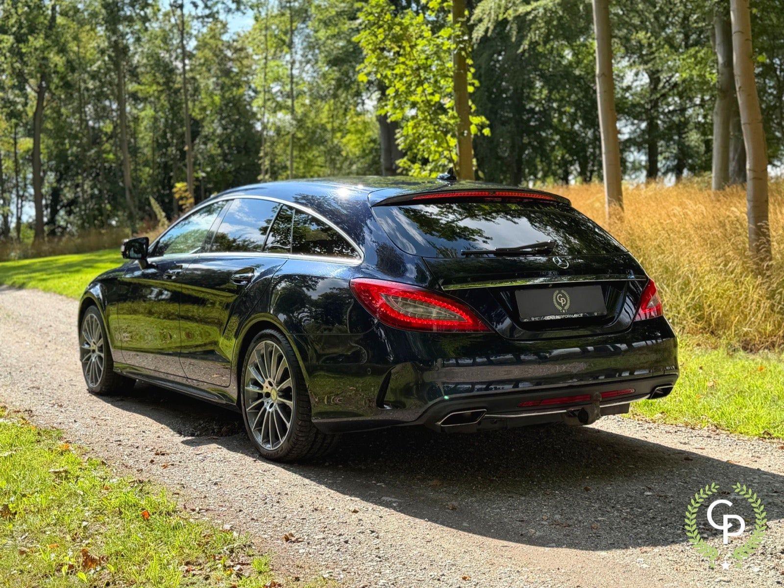 Blå Mercedes CLS250 d fra 2017