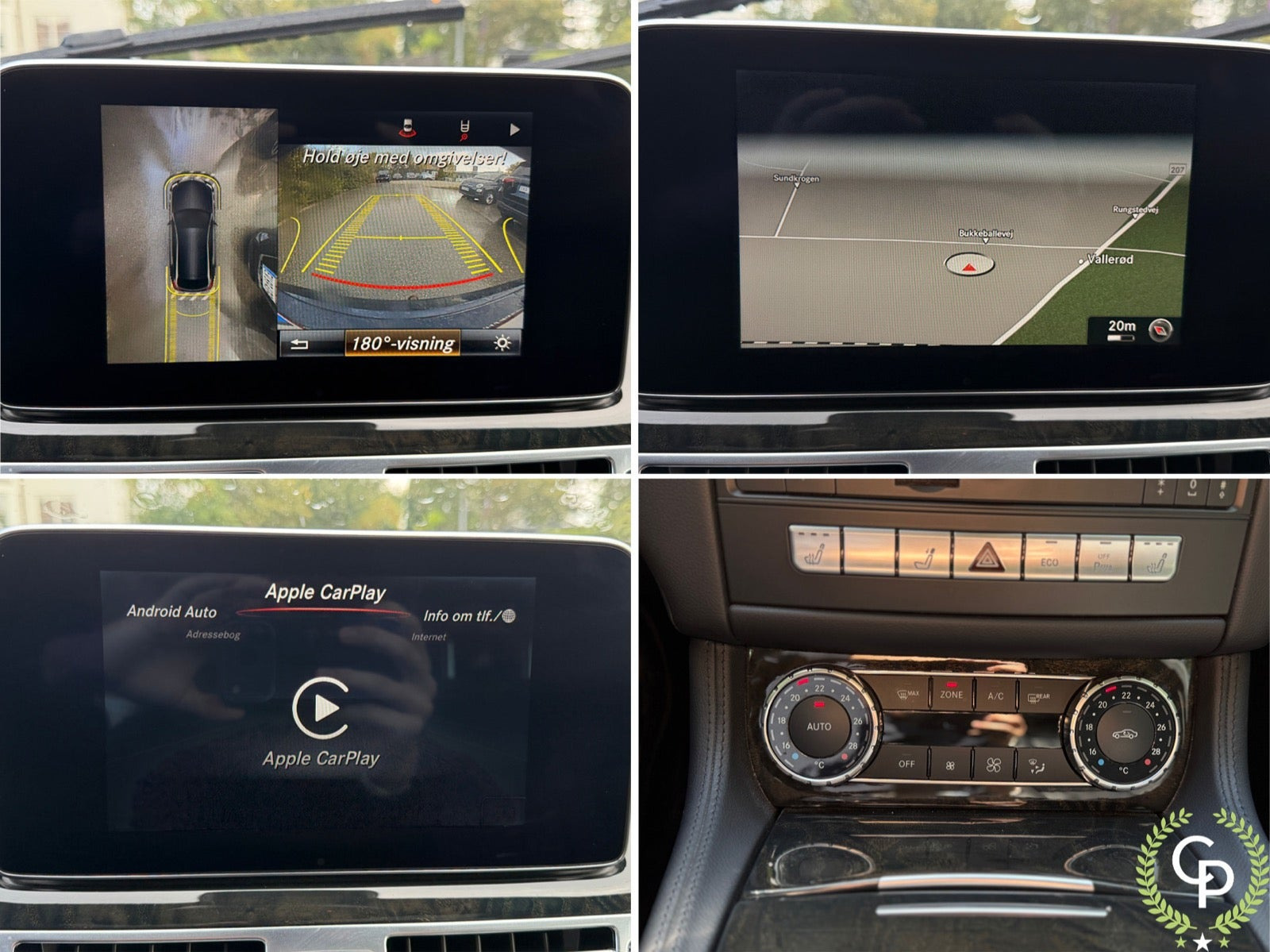 Blå Mercedes CLS250 d fra 2017