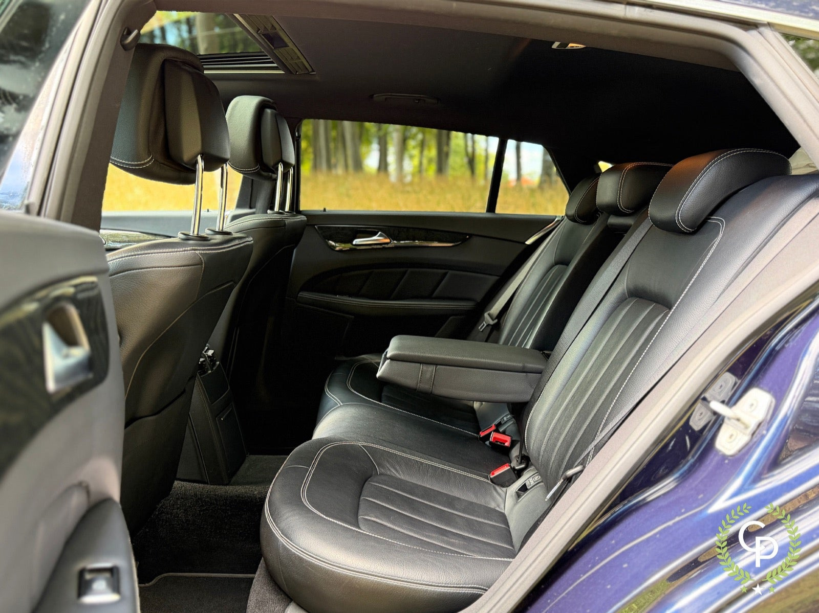 Blå Mercedes CLS250 d fra 2017