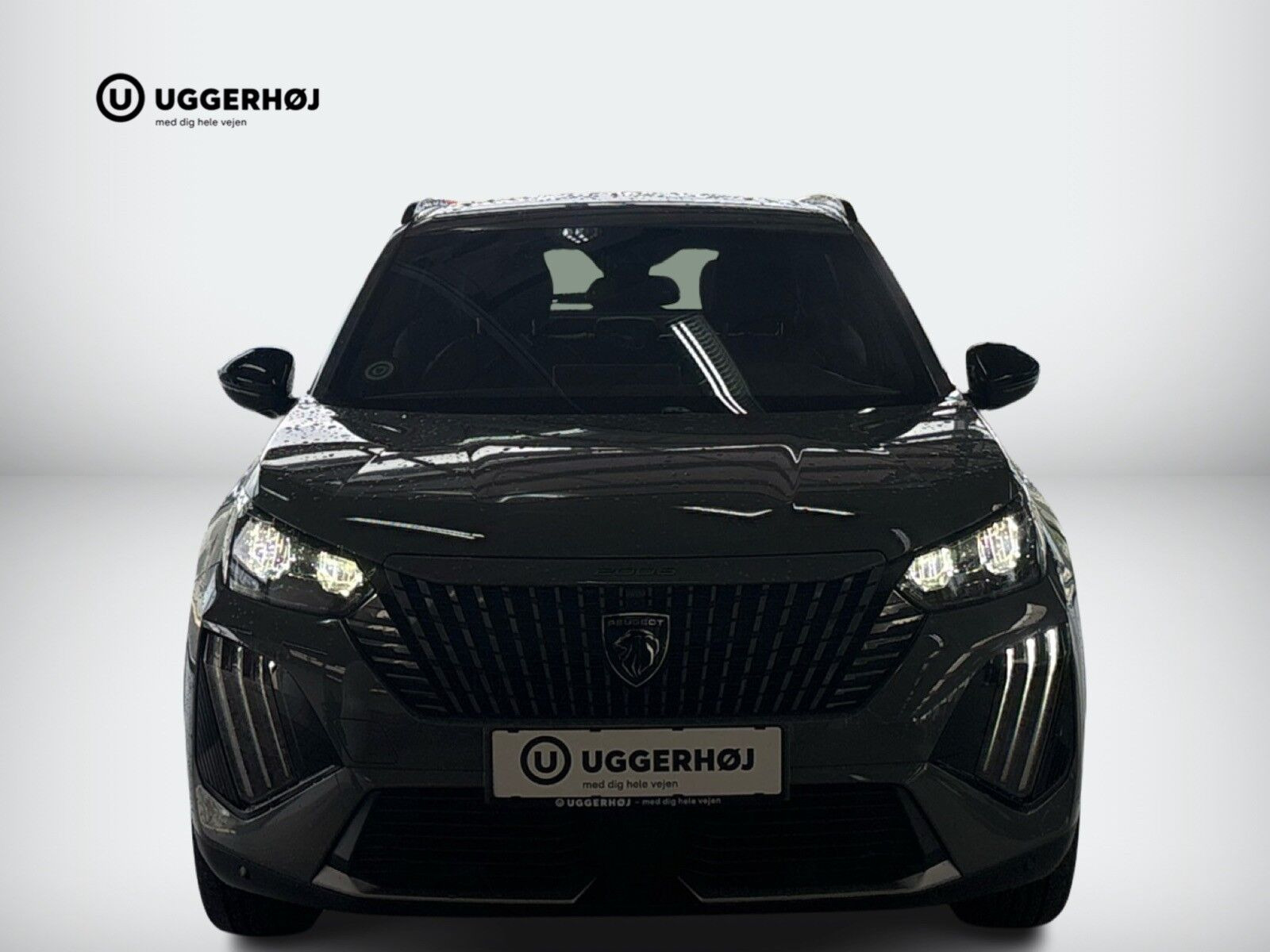 Grå Peugeot 2008 fra 2023
