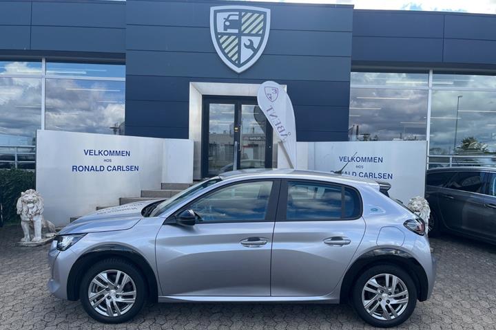Sølv Peugeot e-208 fra 2022