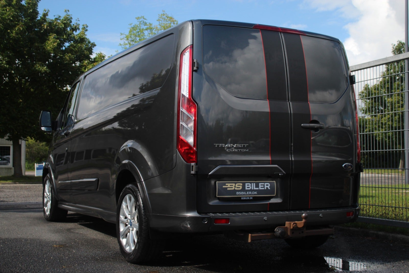 Grå Ford Transit Custom 290 L2 fra 2018