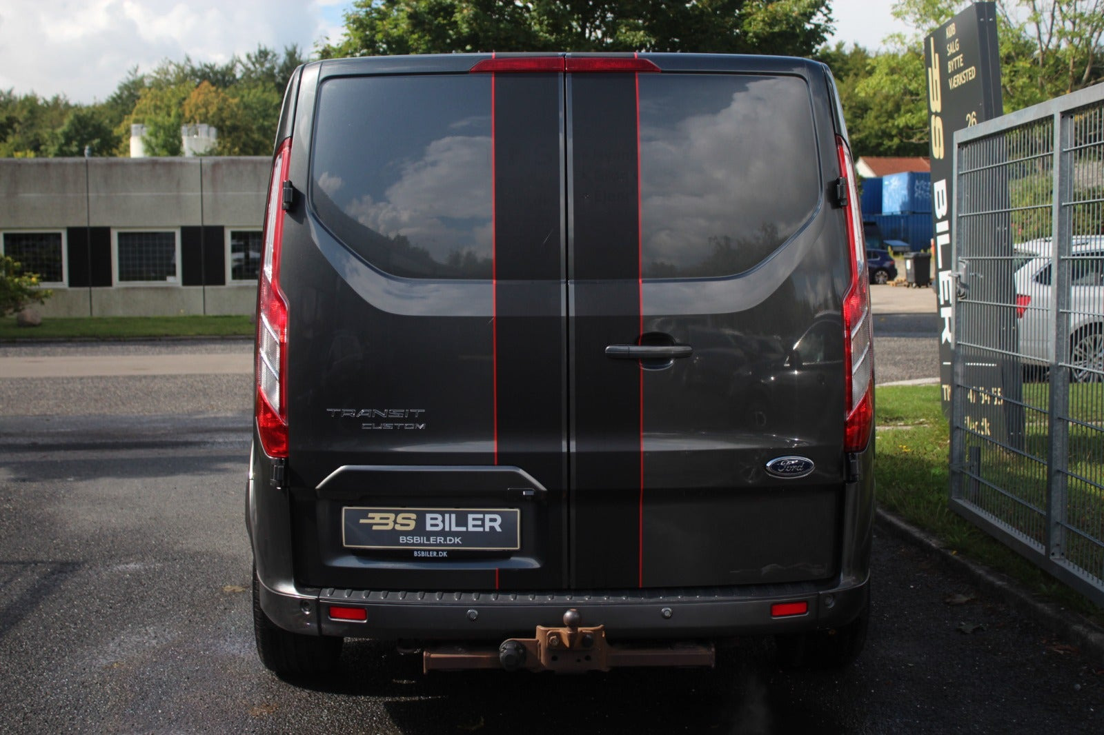 Grå Ford Transit Custom 290 L2 fra 2018