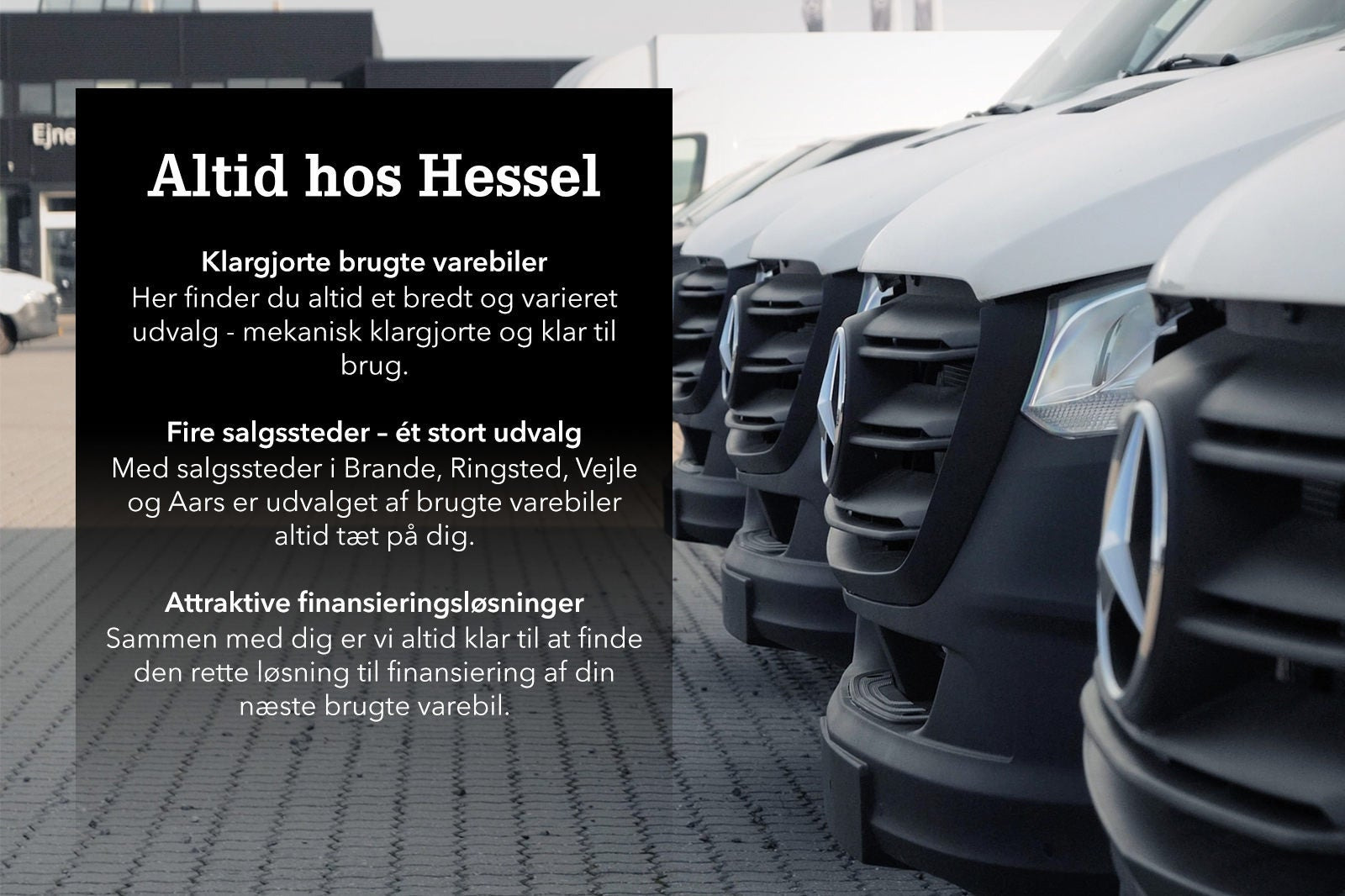 Blå Mercedes Vito 114 fra 2022
