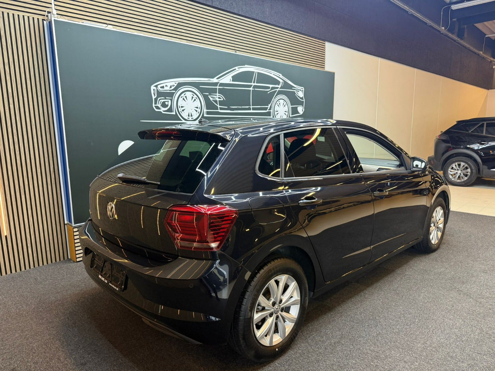 Sort VW Polo fra 2019