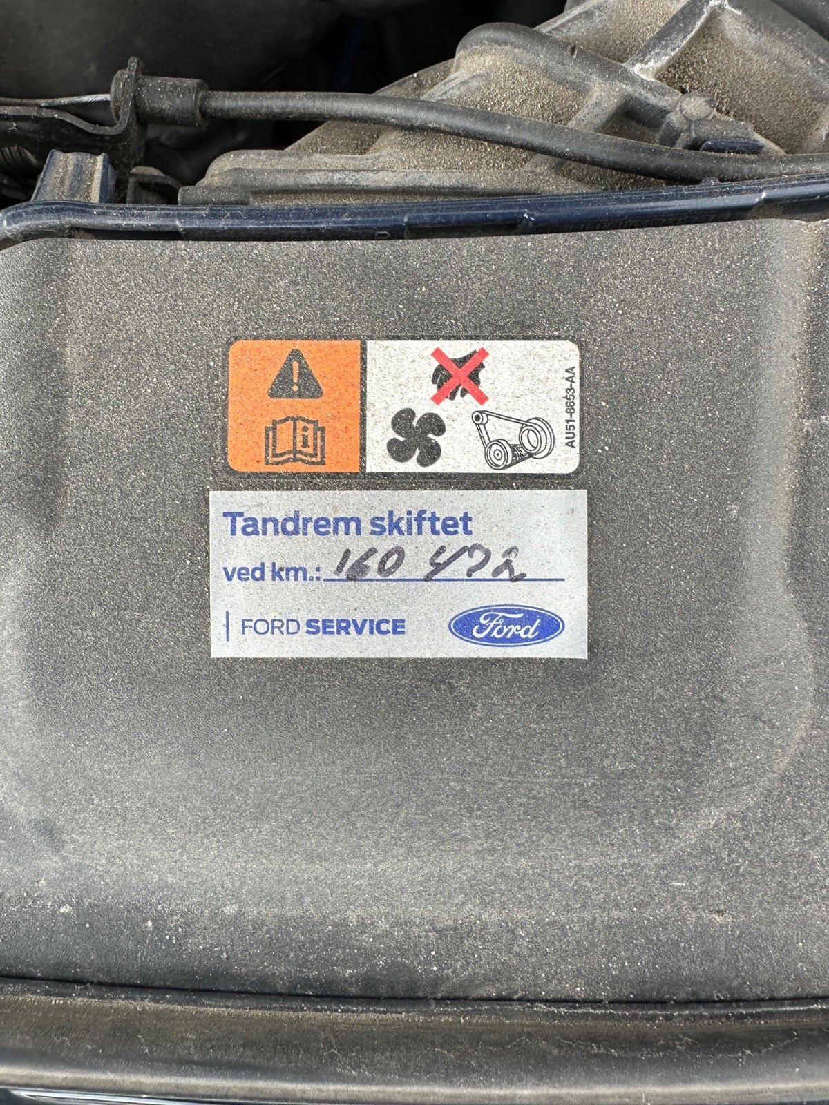 Blå Ford Focus fra 2014