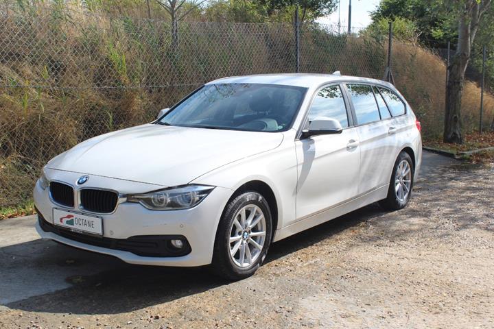 Hvid BMW 318d fra 2016