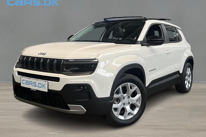 Hvid Jeep Avenger fra 2025 set udefra