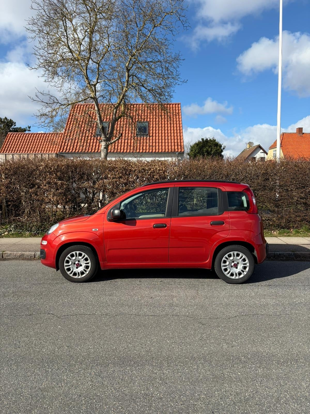 Grøn Fiat Panda fra 2013