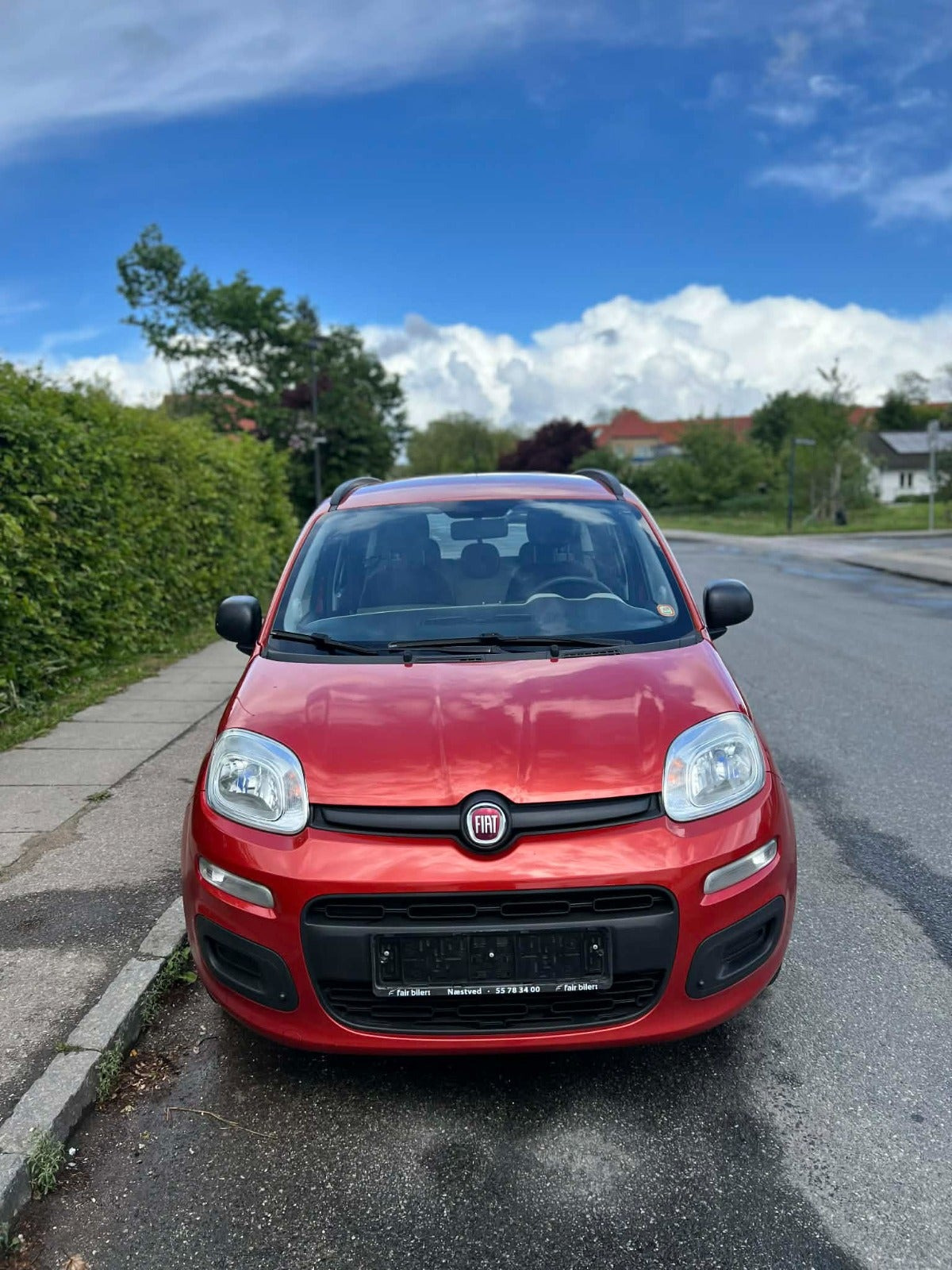 Grøn Fiat Panda fra 2012