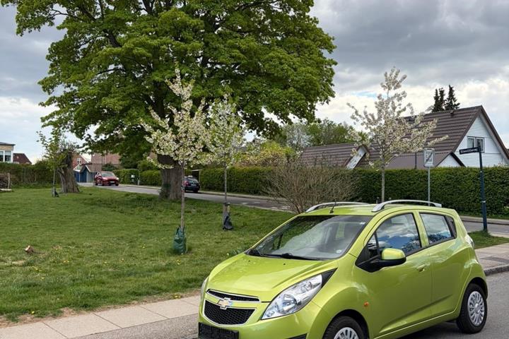 Grøn Chevrolet Spark fra 2012