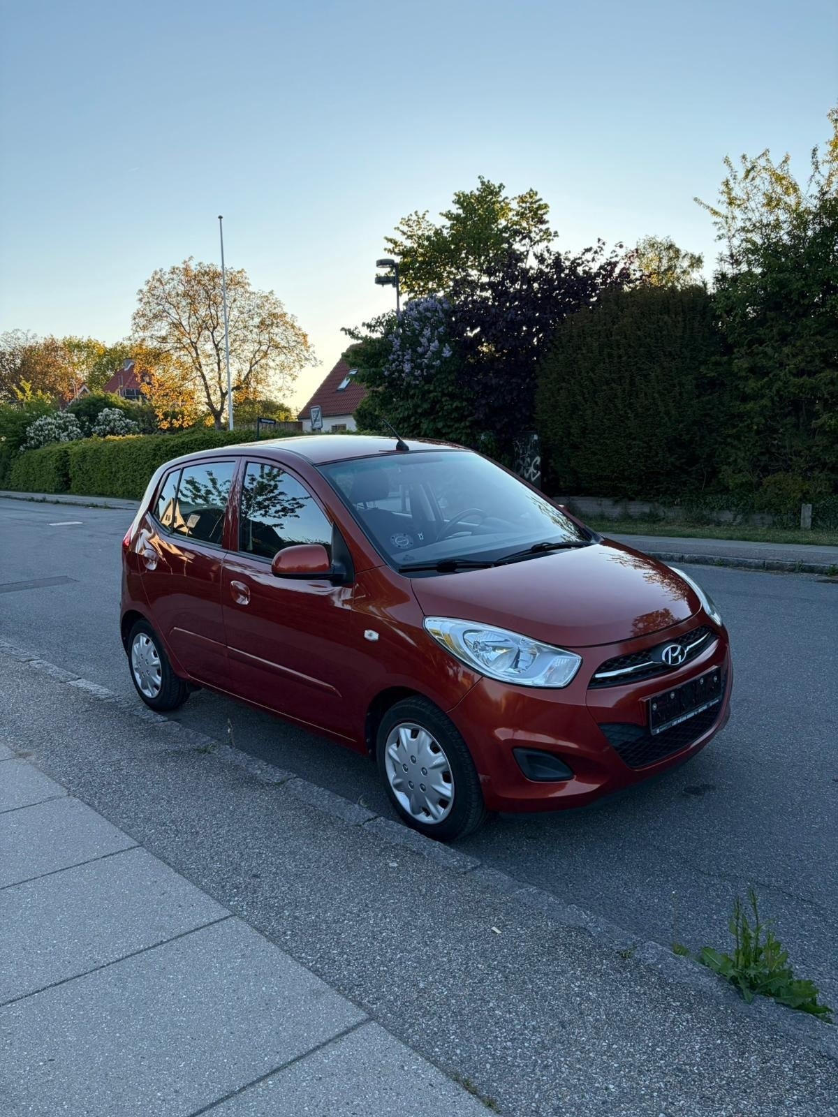 Grøn Hyundai i10 fra 2011