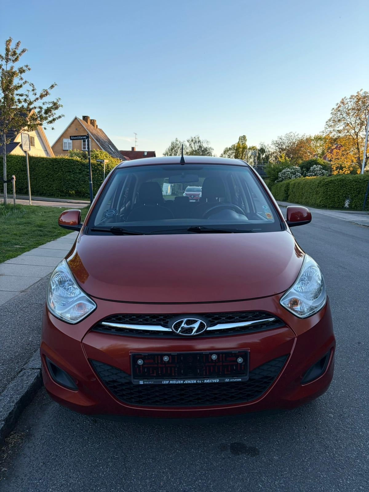 Grøn Hyundai i10 fra 2011