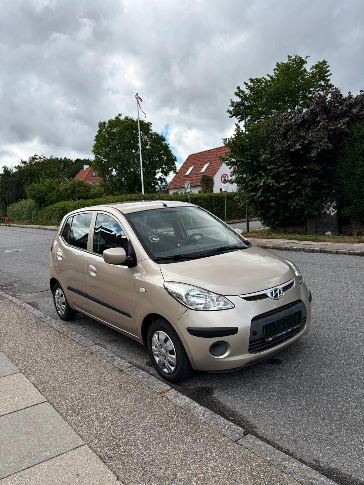 Grøn Hyundai i10 fra 2010