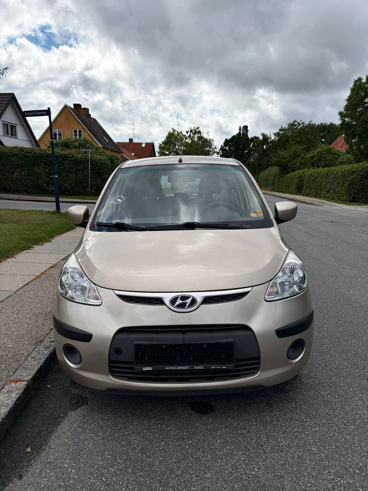 Grøn Hyundai i10 fra 2010