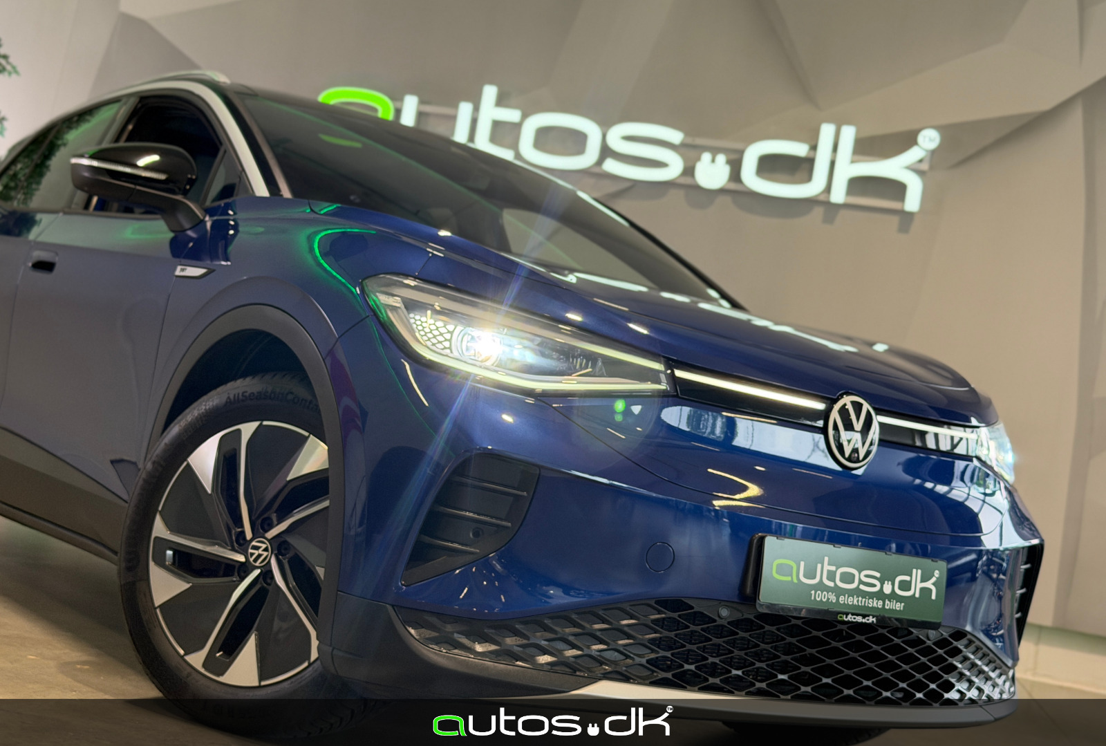 Blå VW ID.4 fra 2021