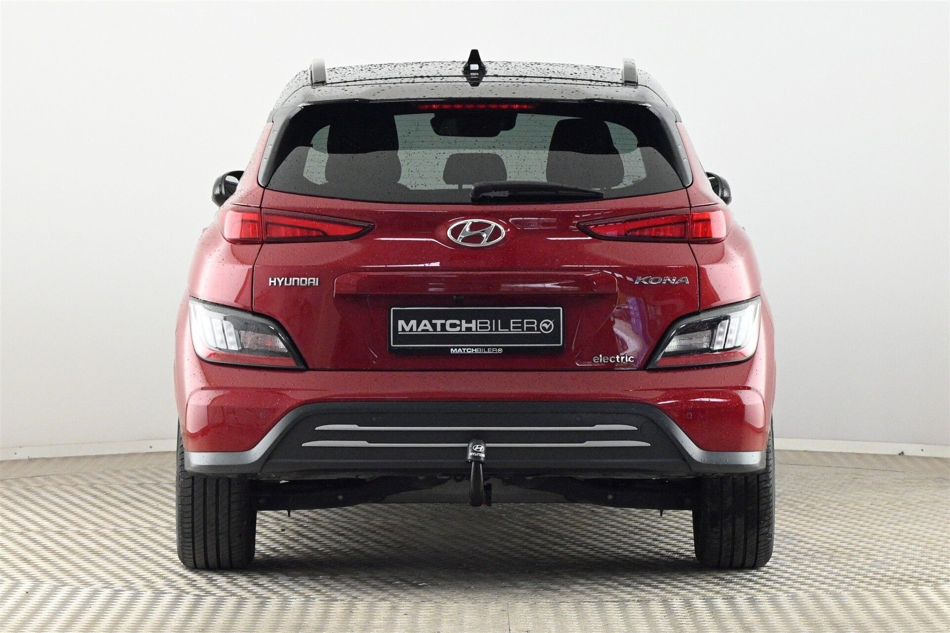 Rød Hyundai Kona fra 2022