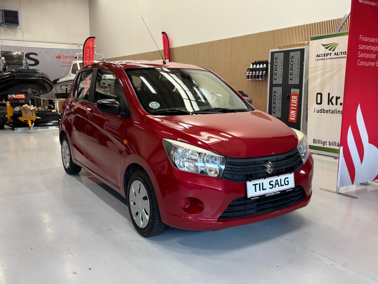Rød Suzuki Celerio fra 2019