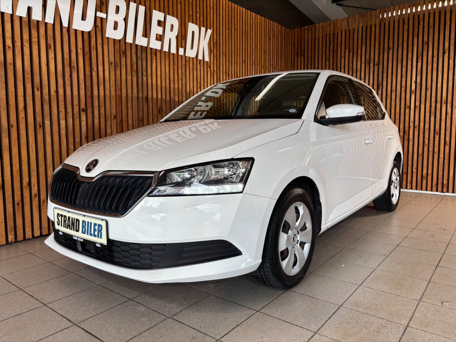 Hvid Skoda Fabia fra 2020