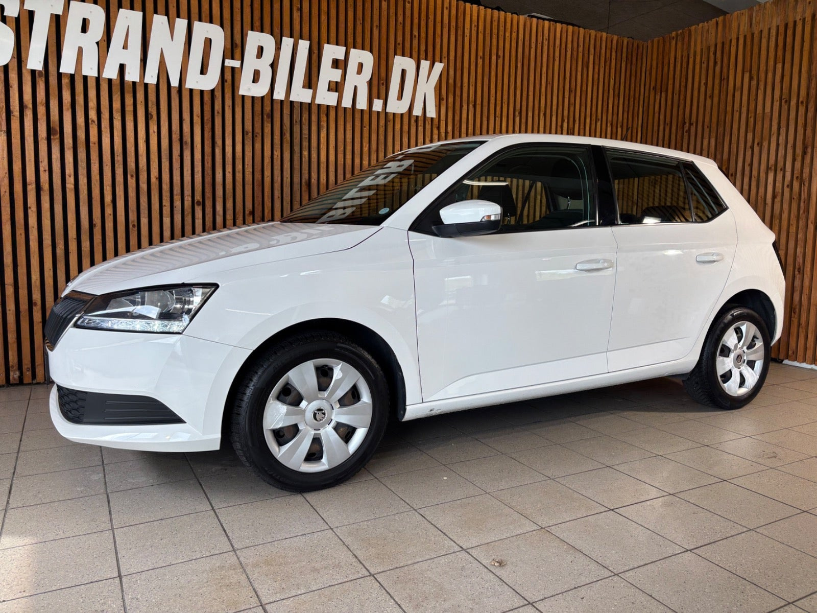 Hvid Skoda Fabia fra 2020