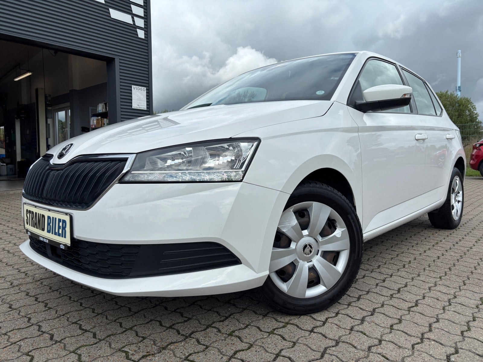 Hvid Skoda Fabia fra 2020