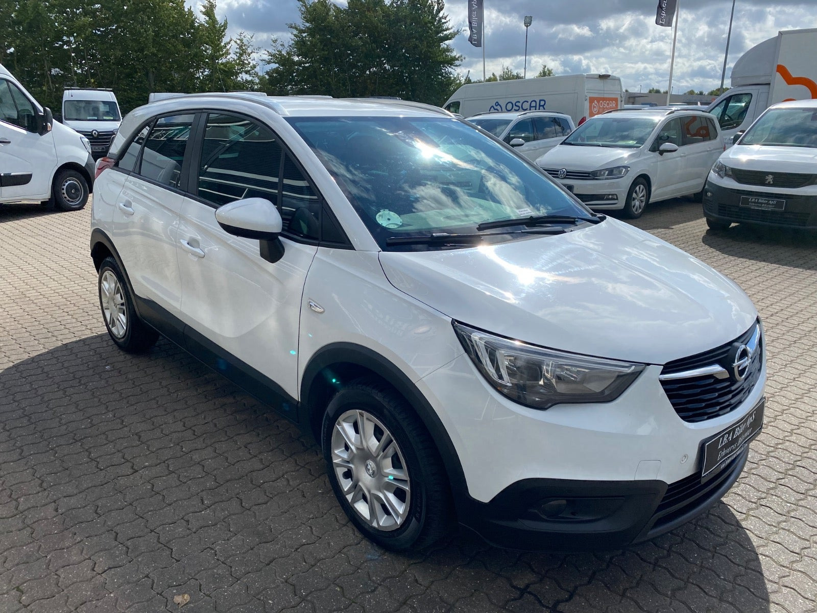 Hvid Opel Crossland X fra 2019