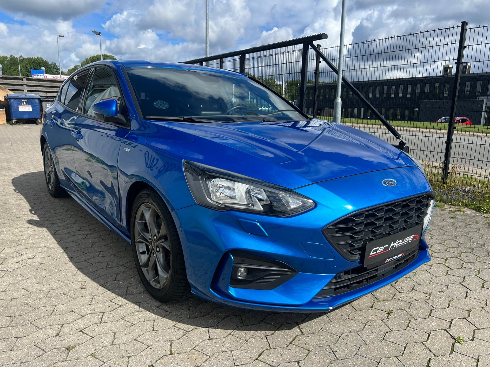 Blå Ford Focus fra 2018
