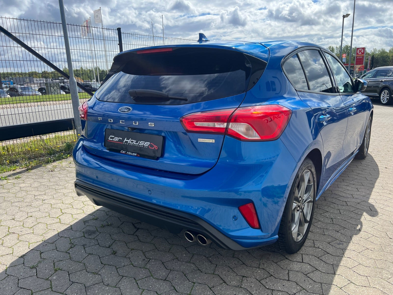 Blå Ford Focus fra 2018