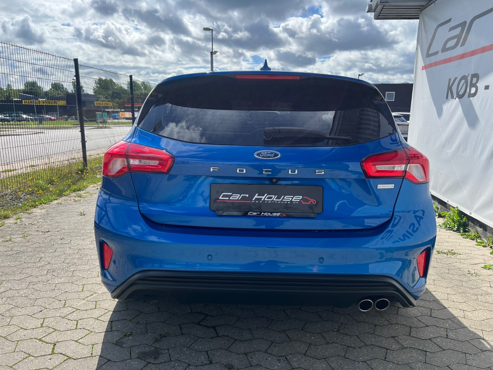 Blå Ford Focus fra 2018
