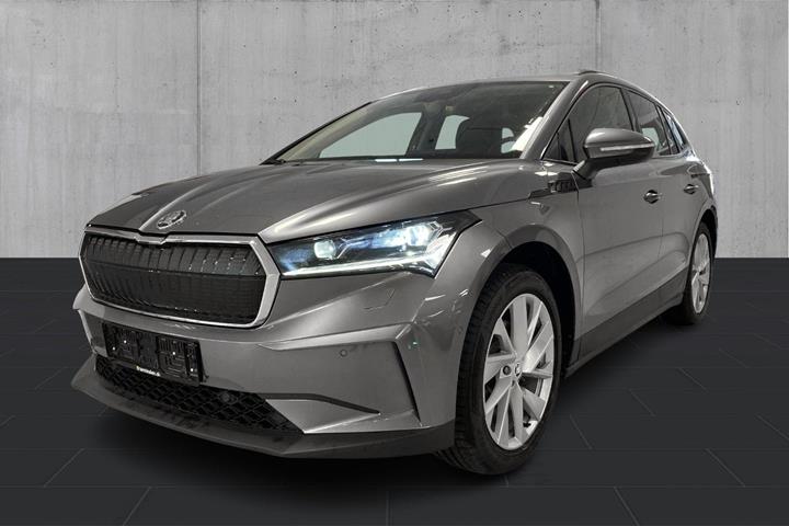 Grå Skoda Enyaq fra 2023