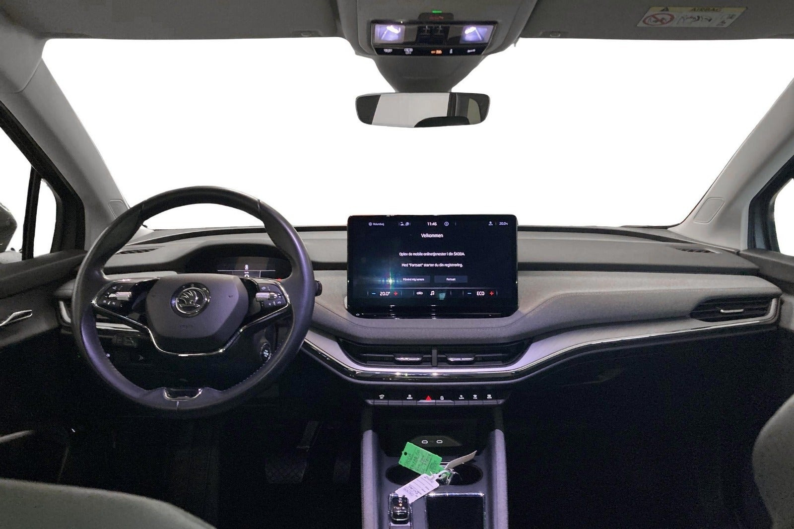 Grå Skoda Enyaq fra 2023