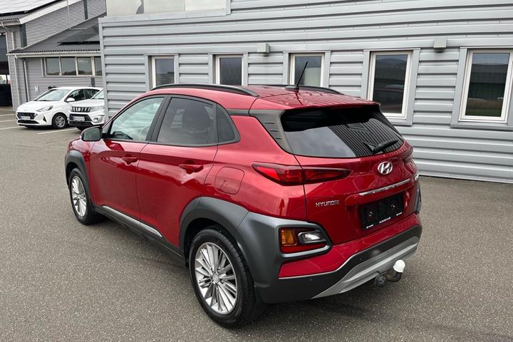 Rød Hyundai Kona fra 2020