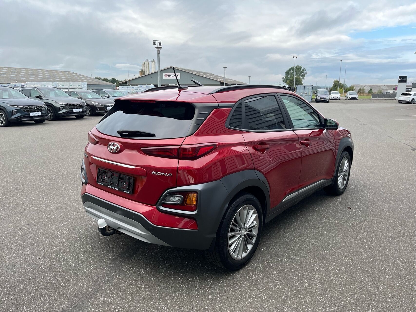 Rød Hyundai Kona fra 2020