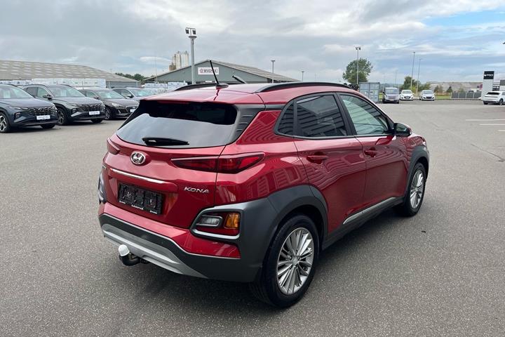 Rød Hyundai Kona fra 2020