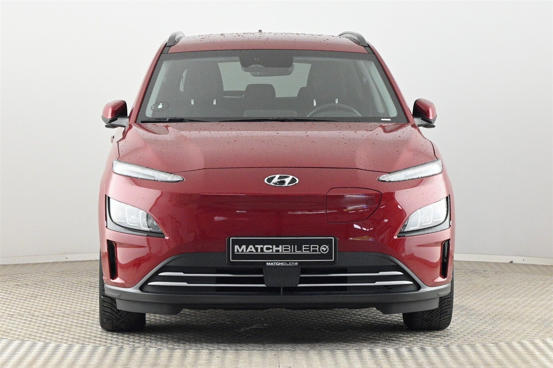 Rød Hyundai Kona fra 2022