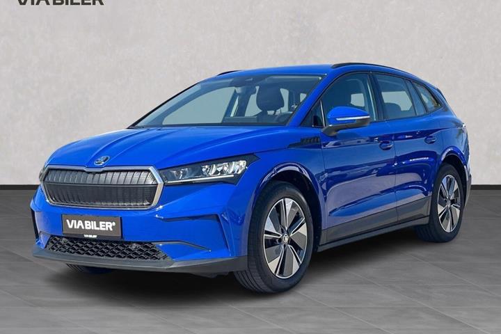Blå Skoda Enyaq fra 2024