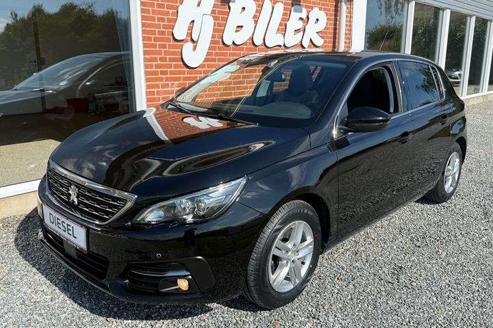 Sort Peugeot 308 fra 2019