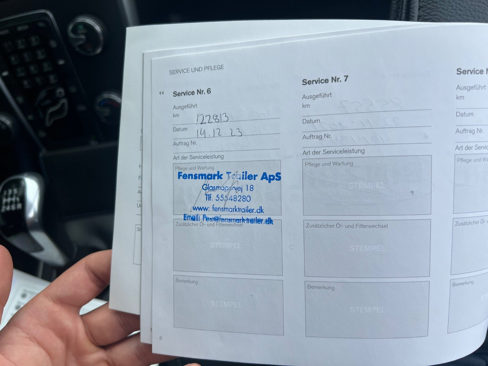 Grøn Volvo V40 fra 2017
