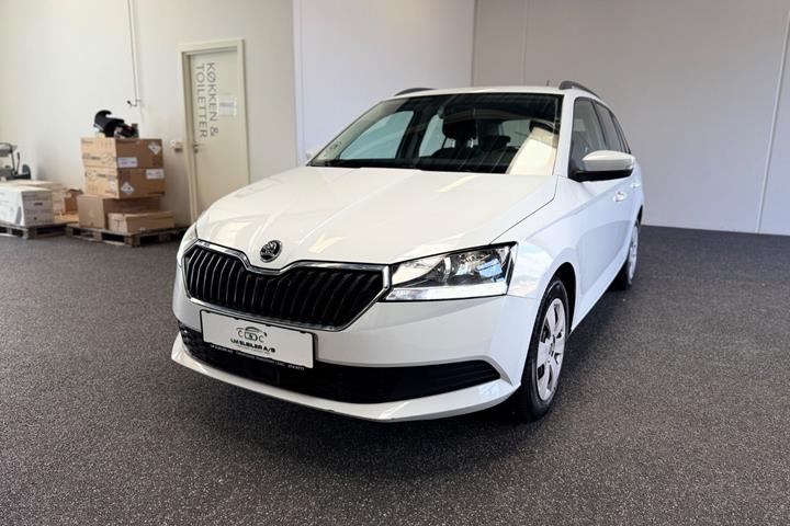 Hvid Skoda Fabia fra 2020