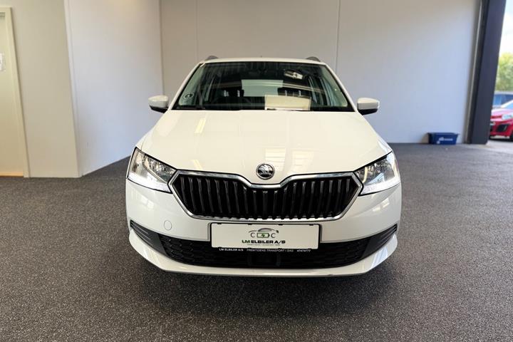 Hvid Skoda Fabia fra 2020