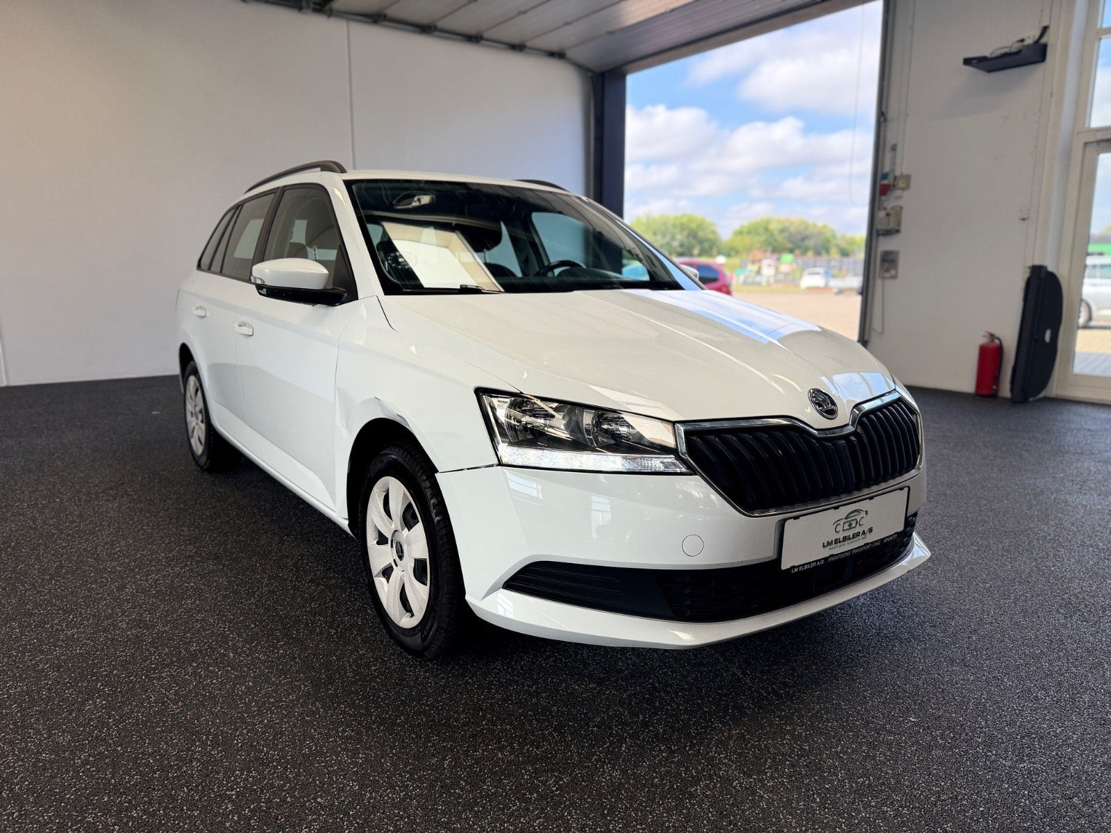 Hvid Skoda Fabia fra 2020