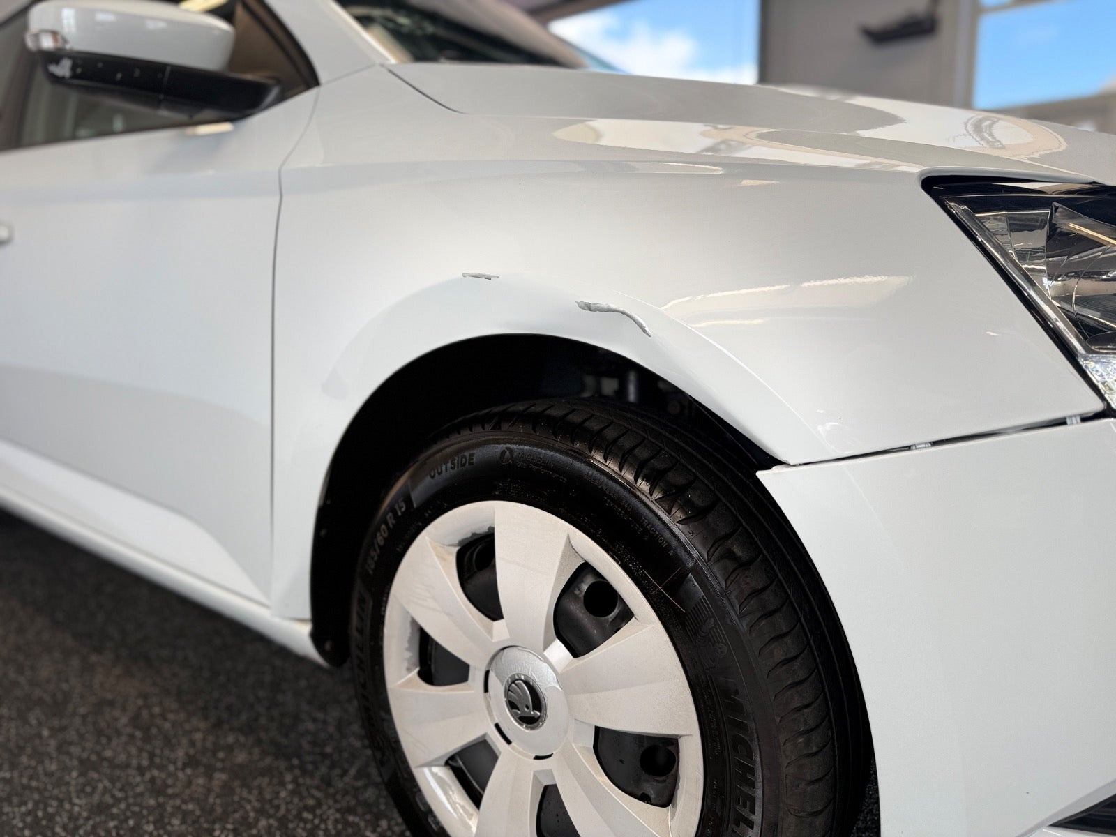 Hvid Skoda Fabia fra 2020