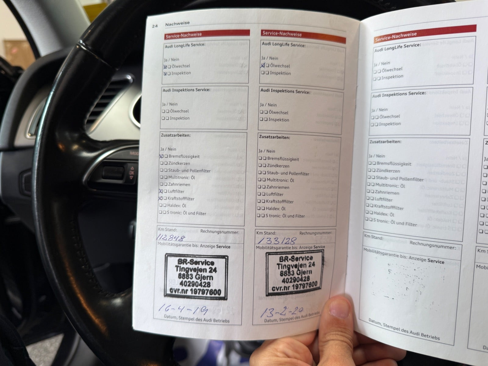 Sort Audi A4 fra 2013