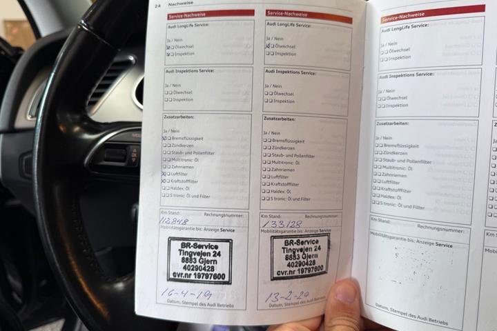 Sort Audi A4 fra 2013